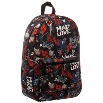 Oficial suicidio DC escuadra Harley Quinn garabato del ordenador portátil del bolso del morral Sublimada