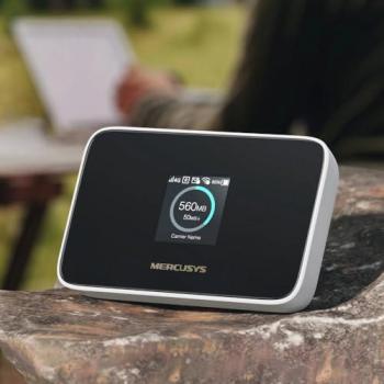 Router 4G LTE Mercusys MT115 WiFi 6, 150 Mbps, Pantalla Intuitiva, Hasta 10 Dispositivos, Blanco/Negro