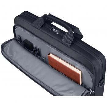 Bolsa HP Everyday para Portátil de 14 - Fabricada con Poliéster Reciclado 600D, Resistente al Agua, Compartimiento Acolchado, Correa de Hombro Extraíble, Color Gris