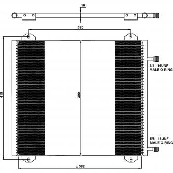 Condensador de aire acondicionado NRF 35785, tipo: condensador, compatible con sistemas de aire acondicionado, número de referencia NRF 35785