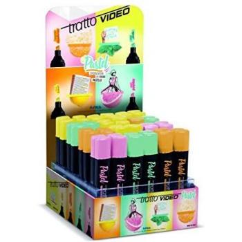 Marcadores Fluorescentes Rosa Tratto Video C/12