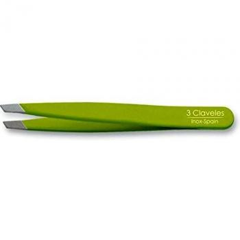 3 Claveles 12275 Pinza Depilar Sesgada, Inoxidable de 9 cm