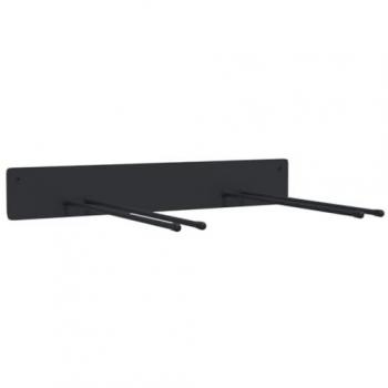 Estantes de pared de jardín para herramientas 8 uds acero negro