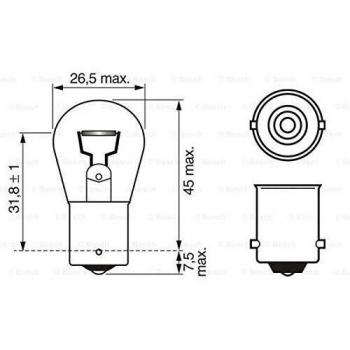 Bosch 1 987 302 280 Lámpara, luz intermitente