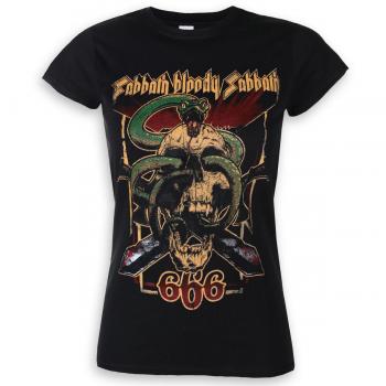 Black Sabbath Women's Bloody Sabbath 666 Rock T-Shirt XL