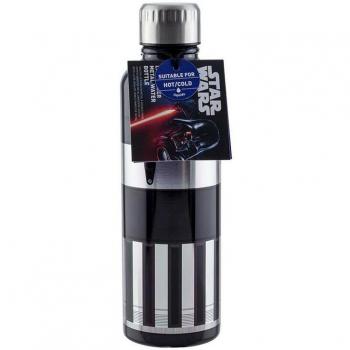 Paladone Darth Vader Lightsaber Metal Water Bottle 500 ml Stainless Steel Black/Silver