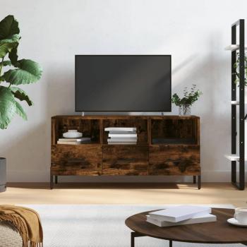 Mueble de TV madera de ingeniería roble ahumado 102x36x50 cm vidaXL