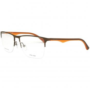 Montura de Gafas Police VPL398-53090L Marrón Ø 53 mm