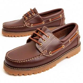 Náutico Casual de Piel Marrón para Hombre Puranautic5 Talla 43