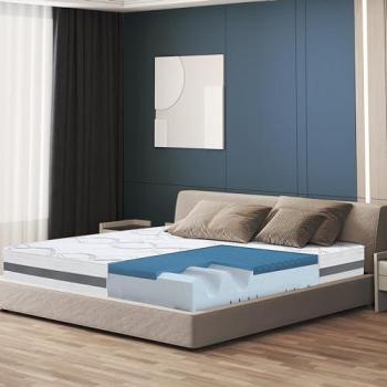 Colchón Individual 90x190 Memory Foam | Altura 22 cm | Hecho en Italia | Tejido Hipoalergénico y Transpirable | Propiedades Ortopédicas y de Automodelado
