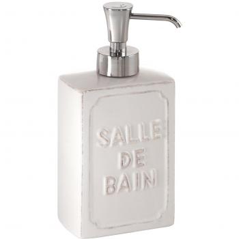 Gedy Vivienne Dosificador de Jabón, Cerámica, Blanco, Talla Única