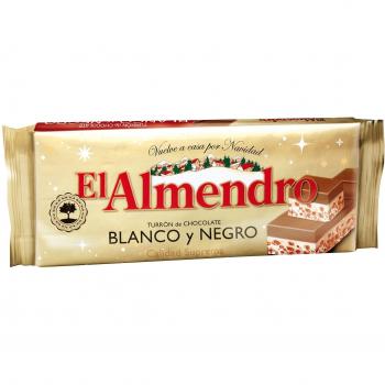 El Almendro Turrón Chocolate Blanco y Negro - 285 gr