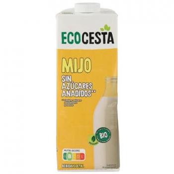 Bebida Vegetal de Mijo Bio 1L - Ecocesta, sin azúcares añadidos, pack de 6 unidades