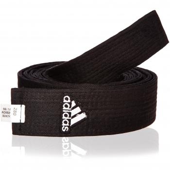 Emblema para cinturón de artes marciales marca Adidas, color negro, talla 280 cm
