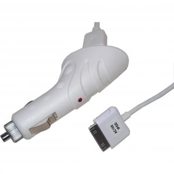 CARGADOR PARA COCHE CABLE CARGA compatible con APPLE IPOD 1G 2G 4G 5G TOUCH CLASSIC NANO NANO 2 MINI PHOTO VIDEO 10GB 15GB 20GB 30GB 40GB 60GB 80GB