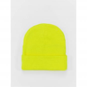 MSTRDS Neon Yellow Basic Flap Beanie