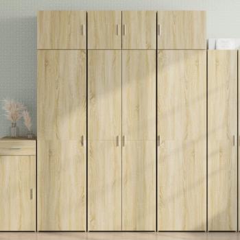 Armario de madera multicapa roble Sonoma 70x42,5x225 cm