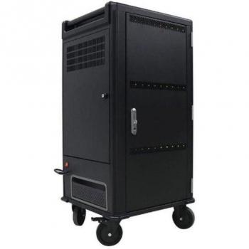 V7 CHGCT30USBCPD-1E Carro de Carga y Gestión para 30 Dispositivos Portátiles con USB-C PD Preinstalado, Color Negro