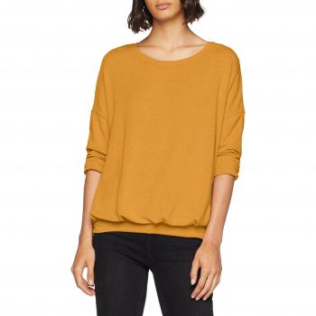 ONLY NOS NOS Onlmida Pleated 3/4 Top Jrs, Camisa Manga Larga para Mujer, Amarillo
