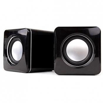 DURAGADGET Altavoces Compactos Compatible con Teclado Yamaha PSR-F50 / PSR-E253 / Casio SA-78H5 SA-78 / SA-46H5 SA-46 / SA-77 - Tamaño Mini Conexión Mini Jack + USB