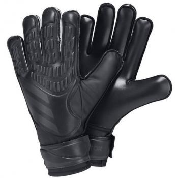 Guantes de fútbol Adidas Predator Training Negro, guantes de portero, diseño ergonómico, material sintético duradero, palma de látex para mejor agarre, ajuste cómodo con cierre en muñeca