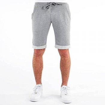 Urban Classics Men's Light Gray Sweat Shorts, Size L