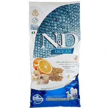 Farmina Natural & Delicious Ocean Ancestral Grain Cod & Orange Adult Medium & Maxi Dog Food 26.4 lb