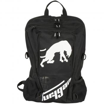 Mochila Furygan Thunder Evo - Negro Blanco, un tamaño, características: diseño ergonómico, material resistente al agua, compartimentos organizadores, correas ajustables y acolchadas, sistema de ventilación trasera