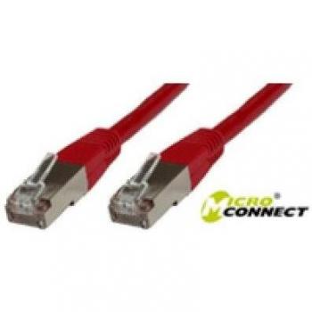Microconnect S/FTP CAT6 3m Rojo LSZH Cable de Red S-STP
