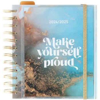 Agenda Escolar Erik 2024/2025 Día Página M 11 Meses Glitter Azul