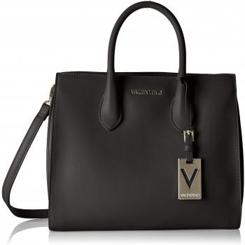 Mario Valentino VBS2UM01 - Bolso de mano de Poliuretano Mujer, color Gris, talla 14.7x25x31 cm