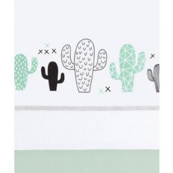 Sábana Estampada de Cactus Sonpetit para cuna en Algodón Orgánico de 60 cm