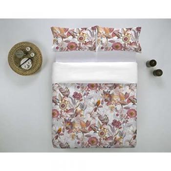 ETHERE Funda nórdica con Botones Agramas Beige Cama 135 cm