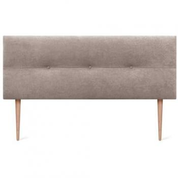 Cabecero Tapizado AQUALINE Pro de Polipiel o Tela en Color Tierra, 160x105cm con Patas para Camas 150/160 cm
