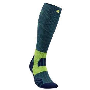 Bauerfeind Women's Trail Run Compression Socks - Turquoise, Size 39-42
