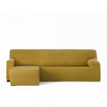 Funda para Chaise Longue de Brazo Corto Izquierdo Eysa BRONX Mostaza 110 x 110 x 310 cm, bielástica, adecuada para sofás de entre 250 y 310 cm