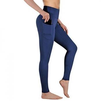 GIMDUMASA Pantalón Deportivo de Mujer Cintura Alta Leggings Mallas para Running Training Fitness Estiramiento Yoga y Pilates GI188