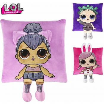 Cerdá-2200-4481 LOL Surprise cojin Velvet Relieve, Multicolor