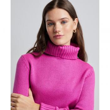 Easy Wear Jersey de mujer básico cuello cisne