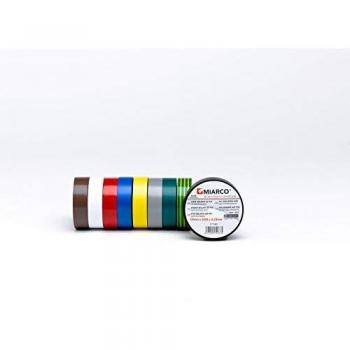 MIARCO 26668 - Cinta aislante de PVC Miarco M13 Marrón 19mm x 20m x 0,13mm