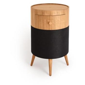Mesa Altavoz Bluetooth 5.0 con Subwoofer, Carga Inalámbrica y Cajón de Almacenaje - CREATE Speaker Table Bass