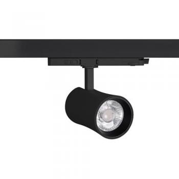 Proyector LED arquitectónico para carril trifásico CCT 20W CRI 90 negro