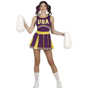 Disfraz Completo de Animadora del Equipo Morado para adolescente
