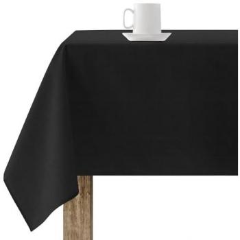 Mantel Antimanchas Tacto Extrasuave Color Negro 250x140 cm 100% Made in Spain Tejido 65% algodón orgánico - 35% poliéster Modelo Rodas 319