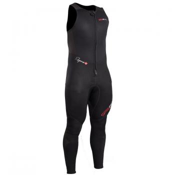 2018 Gul Response 3mm Flatlock Long John Wetsuit in Black RE4313-B4 Wetsuit Sizes - Small