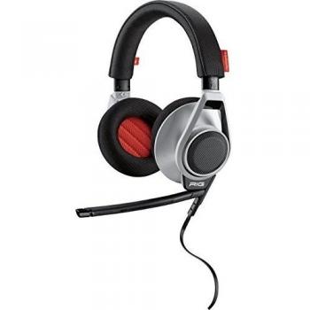 Plantronics 203481-05 - Auriculares rígidos de diadema cerrados para PlayStation, color plata y rojo