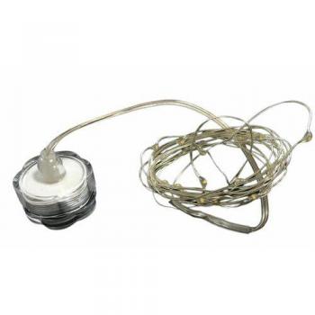 Guirnalda LED sumergible 5 metros blanco frío Gerimport decoración exterior
