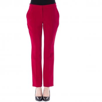 Fuchsia Polyester Jeans & Pant BYBLOS hook closure Jeans & Pant - IT42|M