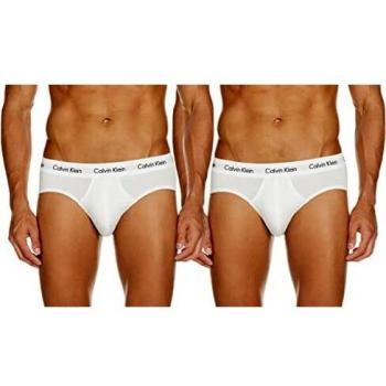Calvin Klein Men's Cotton Stretch 3-Pack Briefs, White - Size: Large