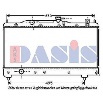 Radiador de refrigeración del motor AKS DASIS 211960N para Toyota Avensis I Liftback
